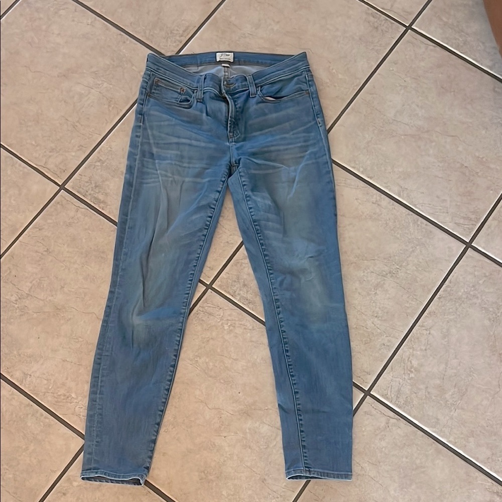 J. Crew Blue Skinny Jeans Classic Tapered Fit